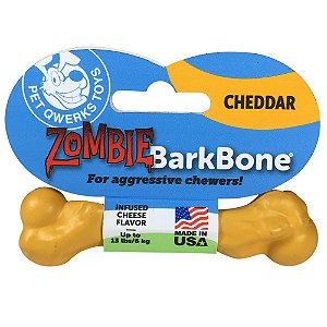 Pet Qwerks Zombie Barkbone Cheddar