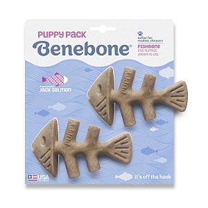 Benebone Fishbone Puppy 2 -Pack