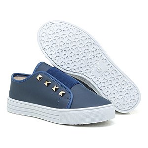 Tênis Feminino Básico Sem Cadarço Marinho