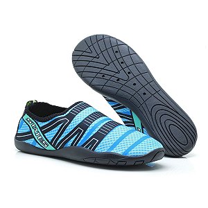 Sapatilha Neoprene Aquática Unissex Azul Piscina