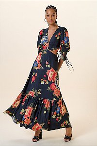 VESTIDO MY PLACE ESTAMPA TAPECARIA FLORAL M