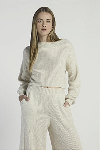 BLUSA TRICOT MY PLACE PUNHO SANFONA AVEIA G