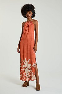 VESTIDO MY PLACE EST BARRADO NATUREZA PP