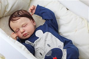 Bebê Reborn Loulou Menino Recém Nascido