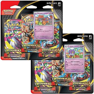 BLISTER TRIPLO MEGA EVOLUÇÃO COPAG POKÉMON TCG