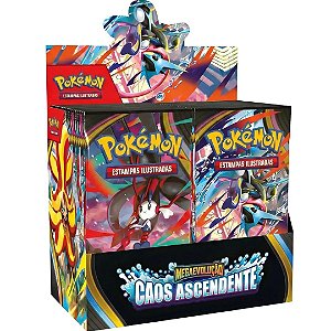 Booster Box com 36 Boosters Caos Ascendente ME04 - Pokémon TCG - Pokémon Copag