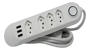 Extensão Multifuncional Com USB