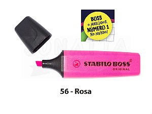 Marcador de Texto STABILO Boss Original - Rosa 56