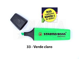 Marcador de Texto STABILO Boss Original - Verde Claro 33