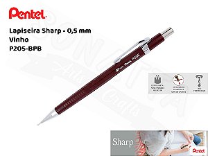 Lapiseira PENTEL Sharp Vinho 0.5mm – P205-BPB