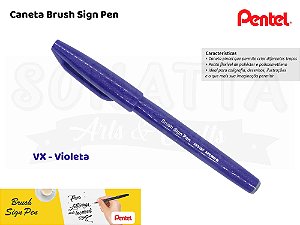 Brush PENTEL Sign Pen Violeta - SES15C-VX
