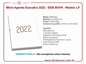Miolo de agenda 2022 - SEM MAPA - Modelo LP