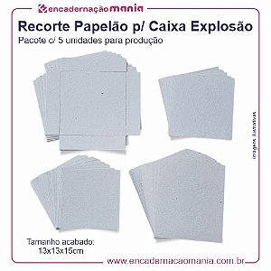 Kit Recorte Papelão p/ Caixa Explosão