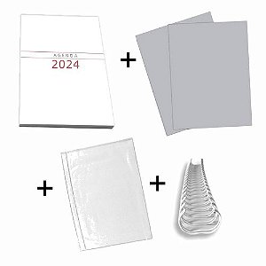 Kit Agenda 2024 - SEM MAPA - Modelo EA