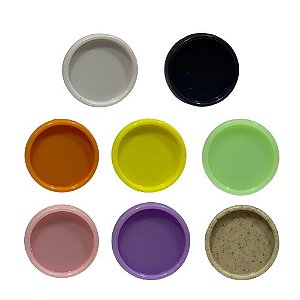 Pct c/ 11 Discos para Caderno c/ Discos Lisos - Diâmetro 24mm