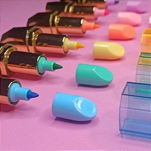 Marca Texto Batom - 6 Cores