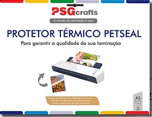 Pct c/ 03 fls Protetor Térmico PET A3 - 150 micra