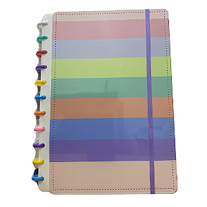 Caderno Inteligente Listras Coloridas - A4 - 21x29,7 cm