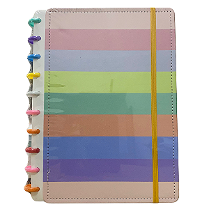Caderno Inteligente - Listras Coloridas 20x26cm