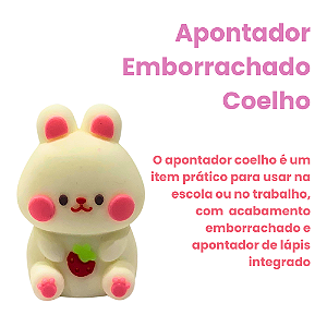 Apontador Coelho Fofinho - Strawberry Rabbit