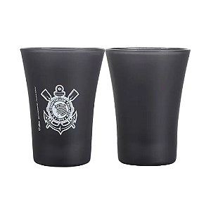 Kit 2 Copos Shot Prime Corinthians Preto 60 ml