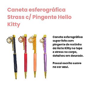 Caneta Gel Esferográfica Luxo Hello Kitty