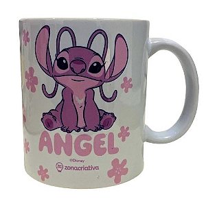Caneca Pop Stitch Angel Flowers