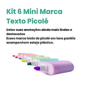 Kit c/ 06 Marca Texto Sorvete - Popsciles