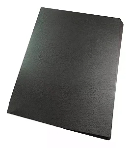 Capa PP Couro Preta - A4