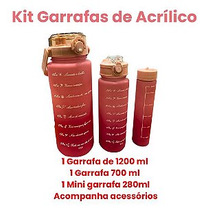 Kit Garrafa 3 em 1 - Cores