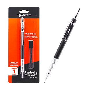 Lapiseira Técnica 2B 0,7MM c/ 12 Grafites - Jocar Office