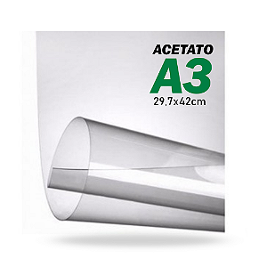 Acetato PVC Transparente A3 (29,7x42cm)