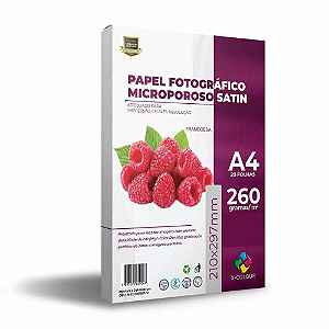 Papel Microporoso Satin A4 - Papel Satin - 260g