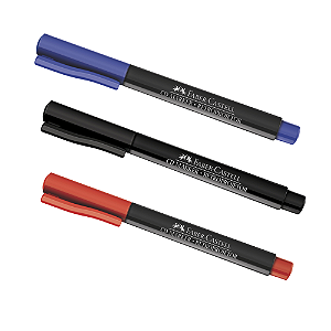 Caneta CD Marker - Caneta Permanente - Faber Castell - 1,0mm