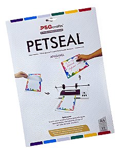 PETseal Apagável Brilho A4 80 micra - Plástico Plastificação