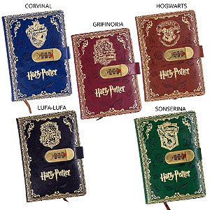 Diário Casas Harry Potter - Fecho c/ Segredo
