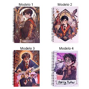 Caderno Capa Dura Universitário Harry Potter c/ 100 Folhas