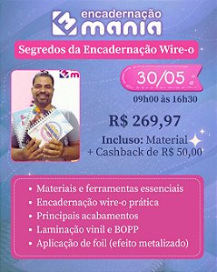 Curso Segredos da Encadernação Wire-o - 30/05/2026
