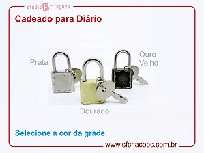 Cadeado para Fecho de Diário