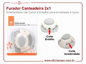 Furador Cantoneira e Entalhe para Envelopes e Laços - Canteadeira