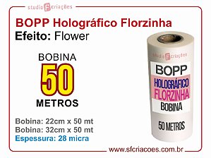 BOPP Holográfico FLOWER (Florzinha)