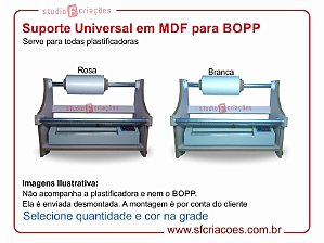 Suporte Universal uso de BOPP na plastificadora em MDF