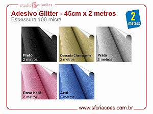 Adesivo Glitter - 45cm x 2 metros