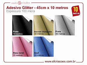 Adesivo Glitter - 45cm x 10 metros
