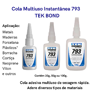 Cola Instantânea Multiuso 793 TEKBOND