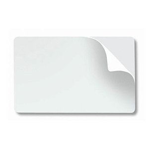 PVC Card Adesivado em Branco de 0,45mm (Cento)