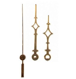 10 jogos de ponteiros Universal Pequeno (3,5 cm) - Dourado