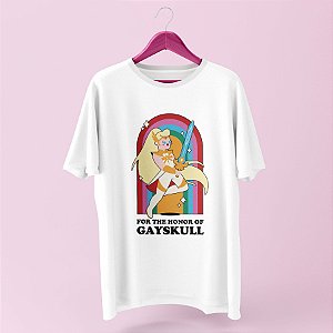 Camiseta - For the Honor of Gayskull (Branca)