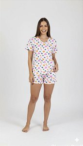 Pijama Corações Feminino