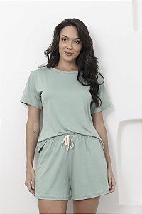Pijama Feminino Verde Pistache Beatriz